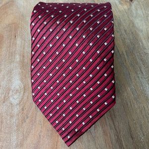 Ermenegildo Zegna like new red striped tie